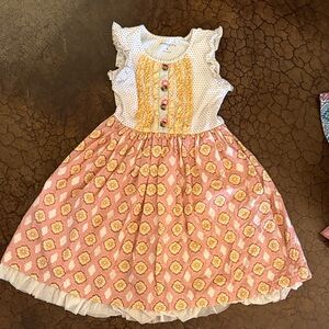 Mustard Pie Pink and Yellow Floral Dress